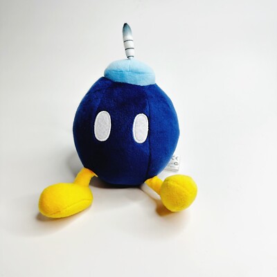 San-Ei Co Super Mario Bros BOMB Plush Doll BOB-OMB Stuffed Soft Toy  Nintendo 6''