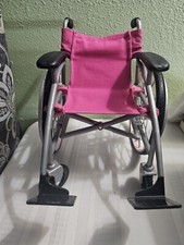 Battat Our Generation Wheelchair Pink Black for 18 inch Dolls Rolls  Folds