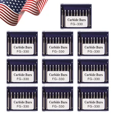 Dental Carbide Burs Tungsten Steel Bur FG # 330 Pear for High Speed Handpiece US