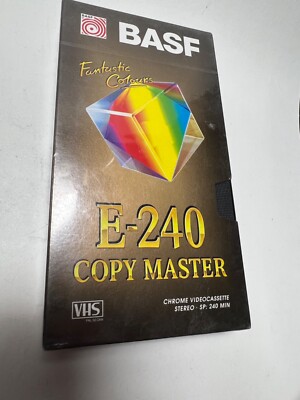 Cassette VHS BASF E-240 COPY MASTER Fantastic Colours. Fast delivery.