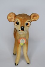 Altes Steiff Tier Steifftier Bambi Reh Walt Disney Rehkitz Kitz 15cm mit Schild