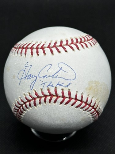 Gary Carter The Kid Signed Baseball Steiner MLB COA HOF New York Mets Expos