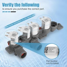 Válvula De Empuje 1/2" A 1/4" Para Lavadora – Modelo Rojo O Azul, De Proplumbing
