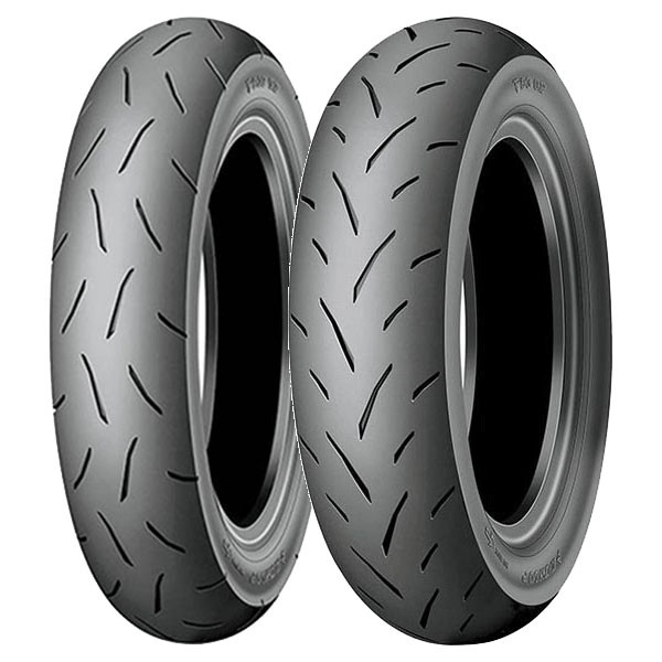 TYRE PAIR DUNLOP 100/90-10 56J + 90/90-10 50J TT93 GP