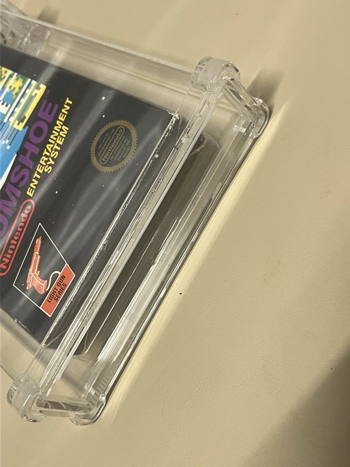 Nintendo NES Gumshoe 1986 WATA 7,0 CIB clasificación 5 tornillos caja negra juego Foto 4 de 4