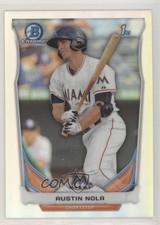 2014 Bowman Chrome Prospects Refractor 265/500 Austin Nola #BCP61 gn7