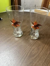 Anheuser Busch Vintage Glass Pair