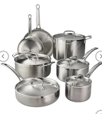 Tramontina 12 Pc Cookware Set Tri-ply Clad