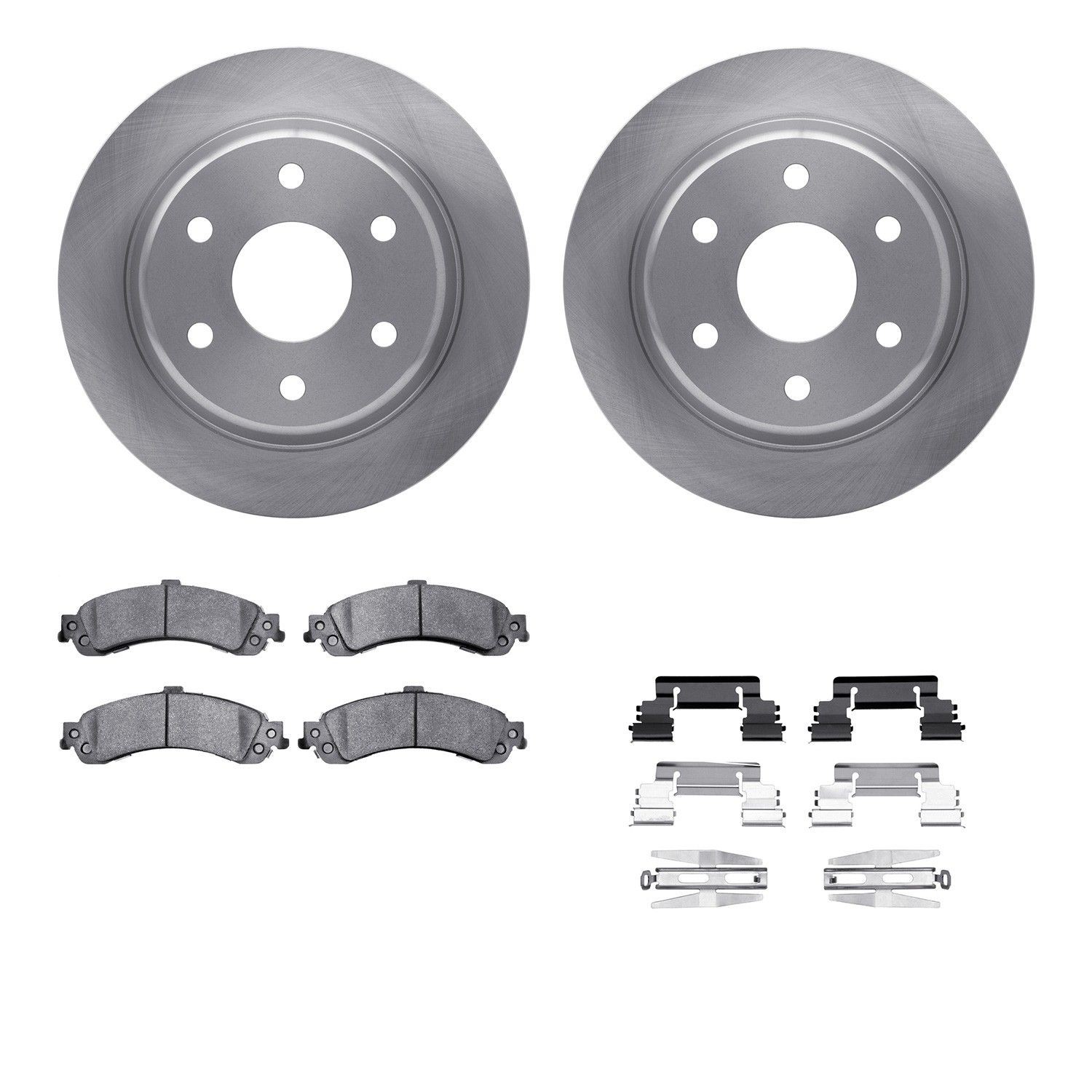 Dynamic Friction 6212-48031 DFC Brake Rotor- HD Brake Pad - Hardware