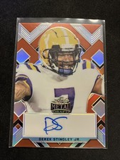 2022 Leaf Metal Draft Derek Stingley Jr Auto Orange /7 LSU