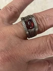 Vintage HANDMADE 925  Silver MEN Ring 8 GRAM SIZE 10