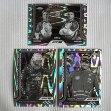 2025 Topps Formula 1 Black/White RayWave 3 Card F1 Driver Set