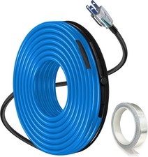 6FT Heat Tape for Water Pipes, Self-Regulating Heat Trace for Pipes with Thermos