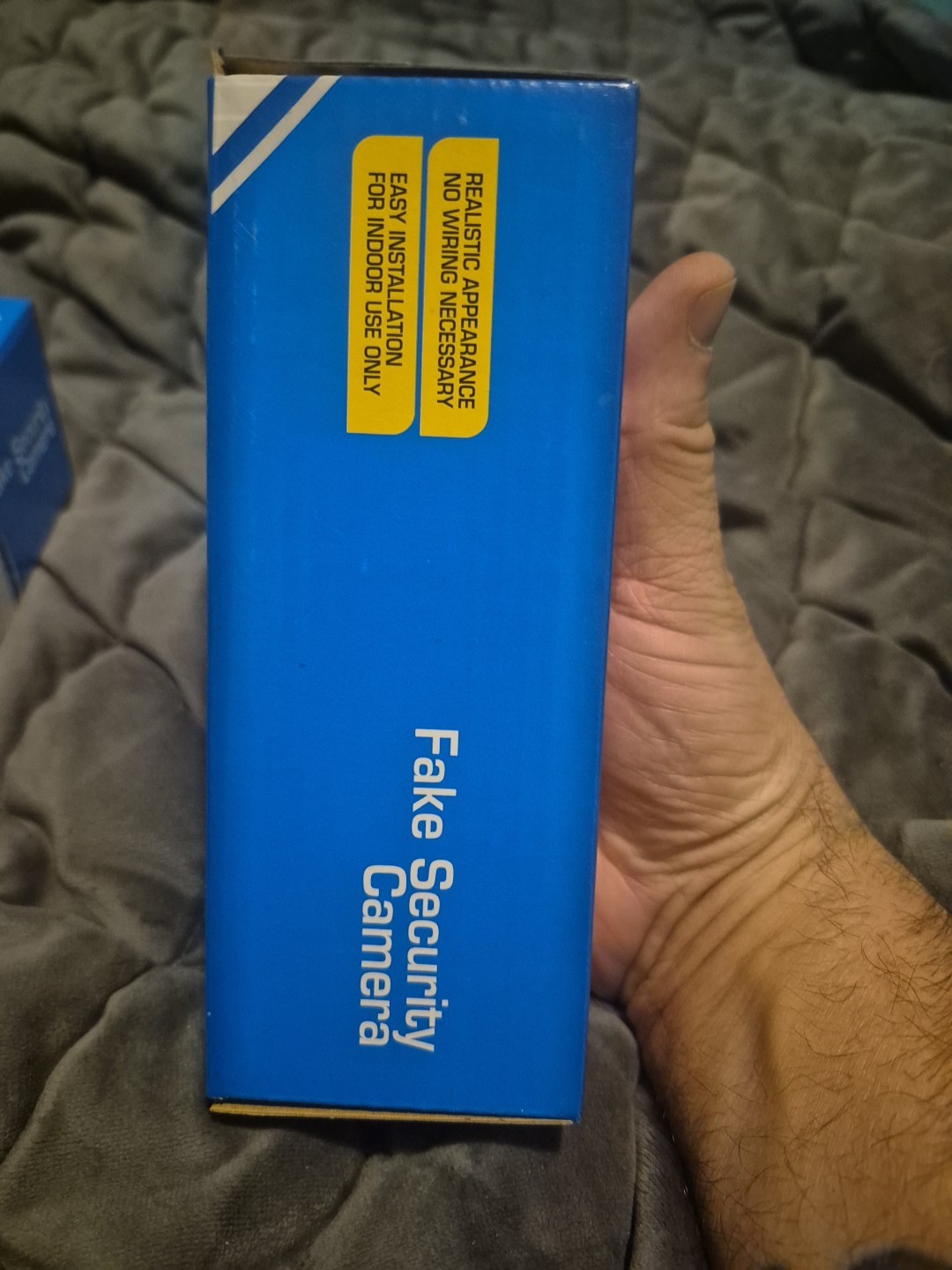 Fake Security CCTV Camera (2 Pack) Dummy Camera BLACK w Flashing Red LED Light