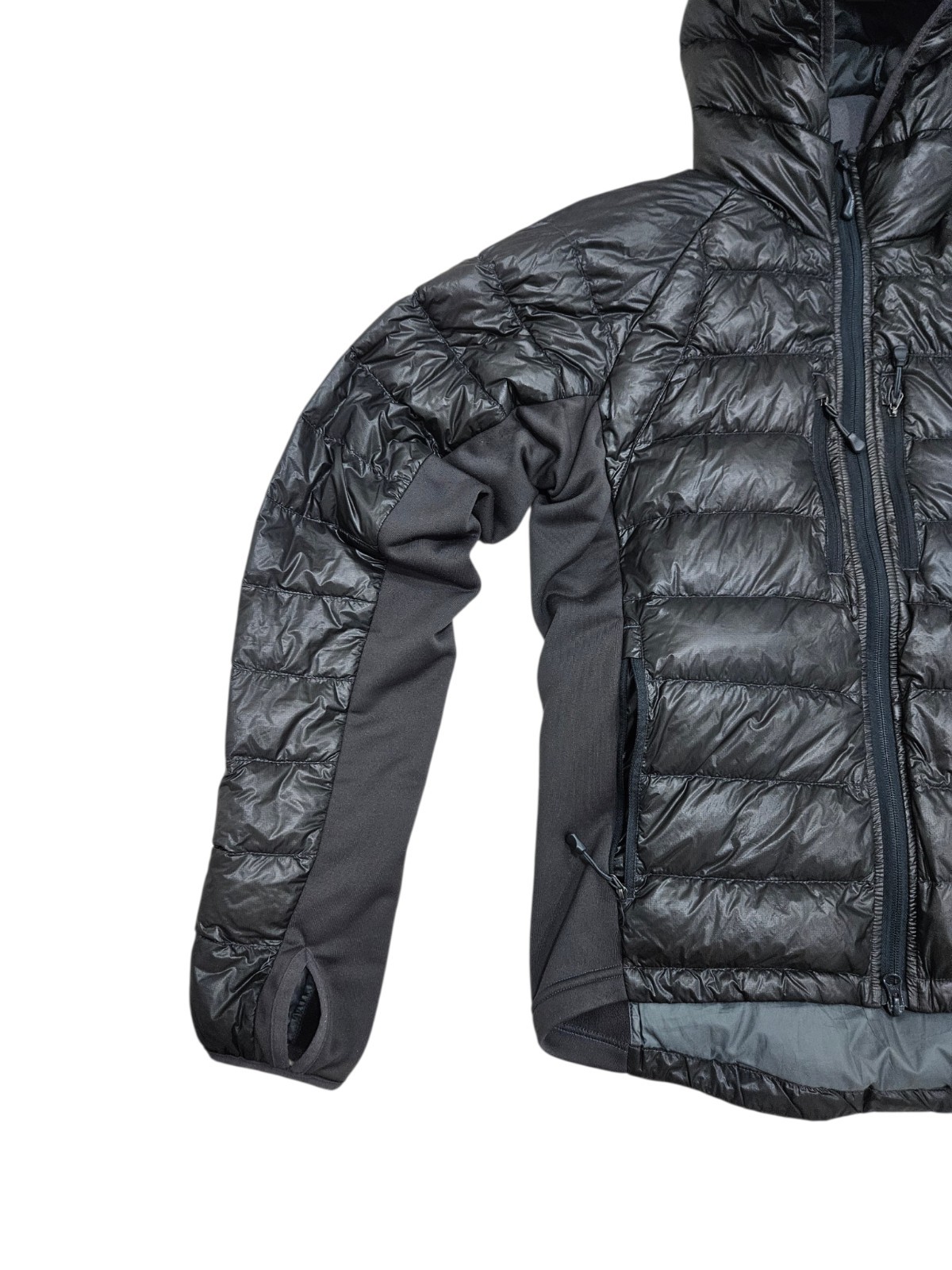 Canada Goose Hybridge Lite Hoodie Men's Large Graphite Down Jacket image 4