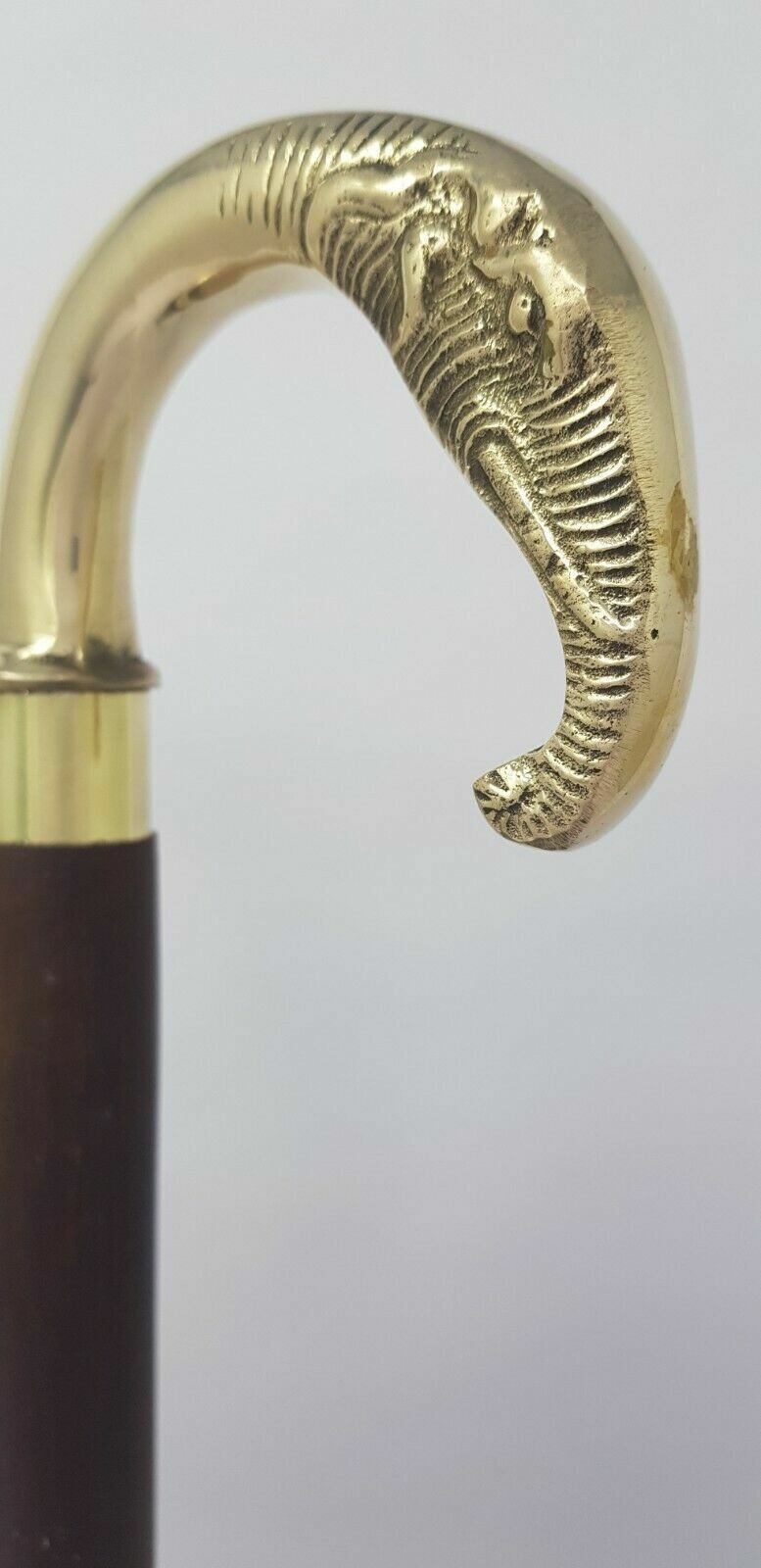 Handmade Solid Brass Elephant Head Handle Victori… - image 3