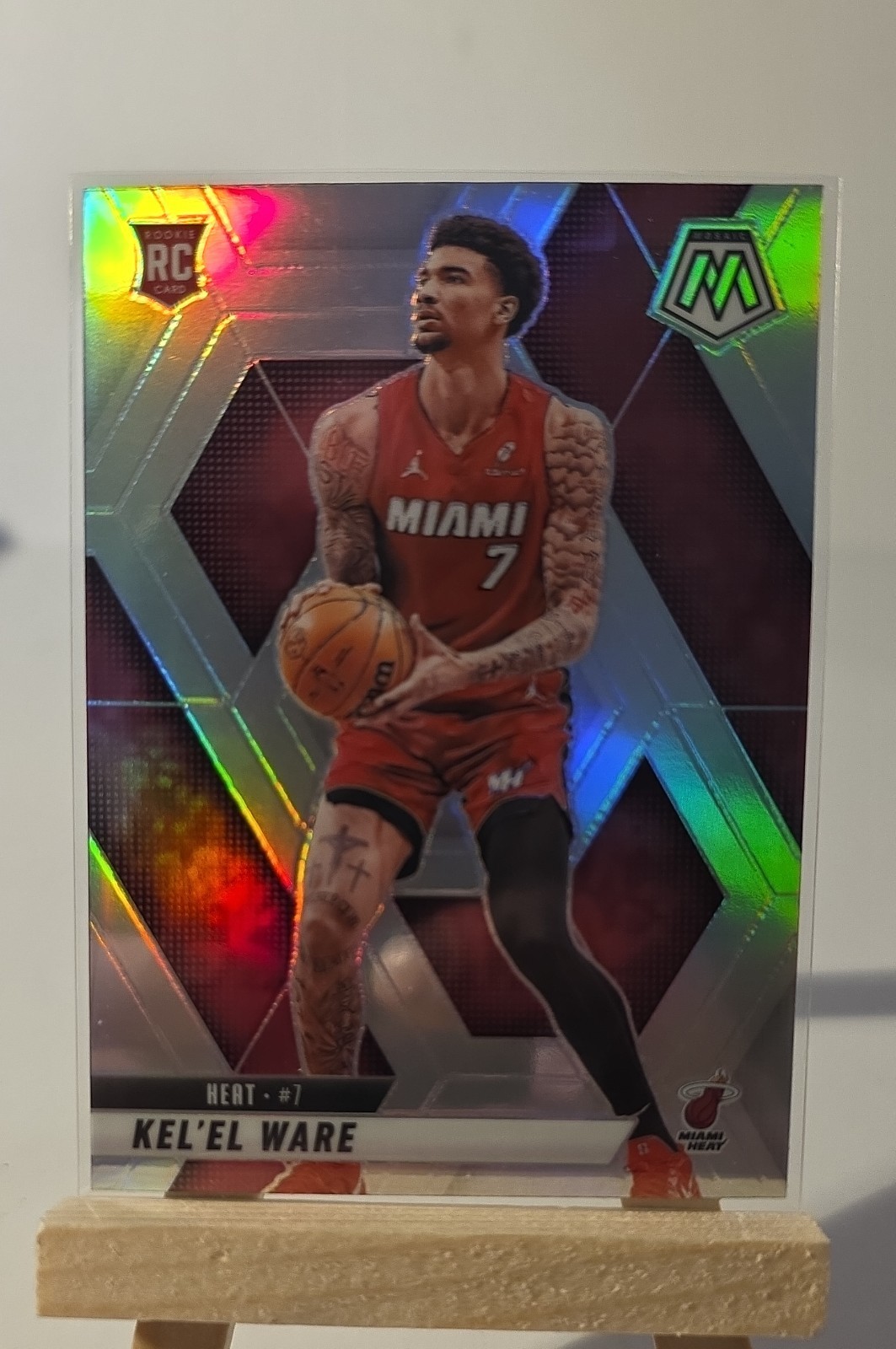 2024-25 Panini Mosaic - Rookies Kel'el Ware #232 Silver Prizm (RC) Heat