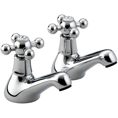 Bristan R 3/4 C Regency 3/4 Chrom Bad Säulen Armaturen Paar 3/4'' Wasserhahn Neu Verpackt