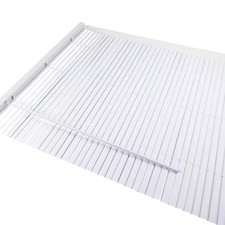 Window Blinds, Vinyl, White, 493N73