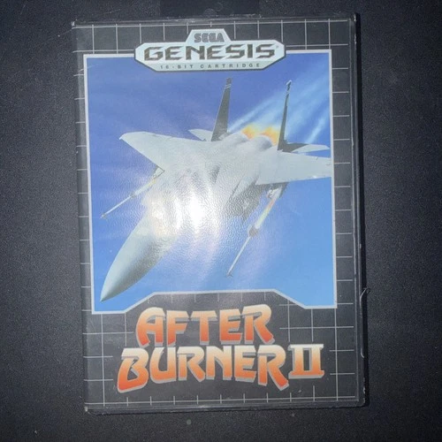 Sega Genesis After Burner II 2 Vintage Video Game Complete