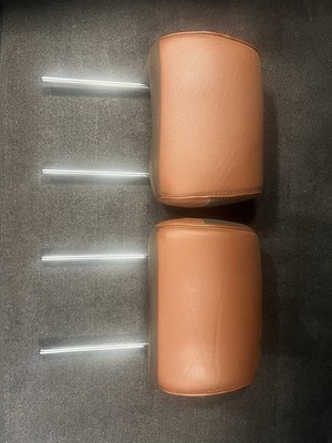 2017-2022 FORD F250 KING RANCH  HEADRESTS HEAD REST BROWN LEATHER OEM