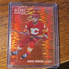 Upper Deck Allure Color Flow Zayne Parekh Flames CF-11 Red-Orange /399 RC