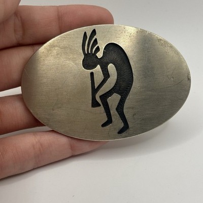 Kokopelli Belt Buckle Flute Player Native American Southwest