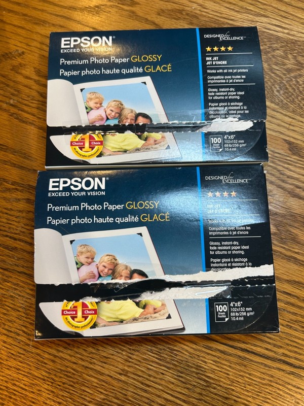 Epson Value Photo Paper 4x6 100 Sheets Glossy for Inkjet Printers