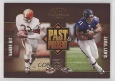 2005 Donruss Classics Past & Present /1000 Jim Brown Jamal Lewis #PP-6 HOF 3c5