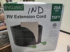 RV Guard RV Extension Cord 25Amp 125V 75Ft 10AWG 30 Amp Max New Open Box