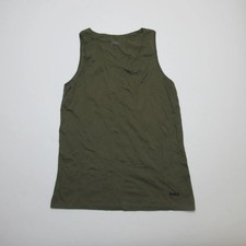 Image of Boss Men's Green Tank Top Size Large Slim Fit Basic Essential Apparel