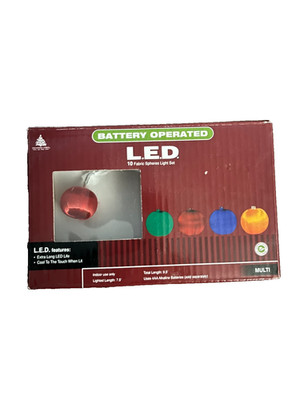 L.E.D. fabric spheres light set