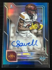 Chase Sowell 2025 Bowman University Chrome Iowa State Rookie Blue Auto /150