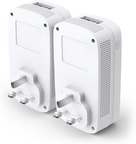 TP-Link TL-PA9020PKIT 2-Port Gigabit Passthrough Powerline Starter Kit, Data Tra - 第 3/7 張圖片