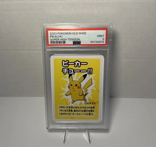 PSA 9 Pikachu Old Maid Super High Tension Japanese Pokemon Center Promo Card