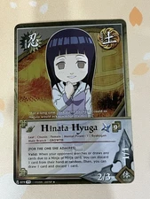 Naruto CCG, Hinata Hyuga, 879, 1st Edition, LP, Foil