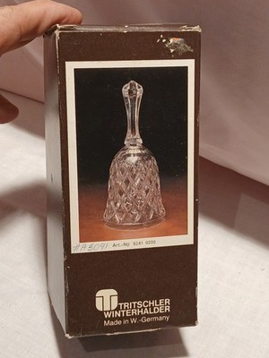 Tritschler Winterhalder 24% Lead Crystal Bell Made In Germany