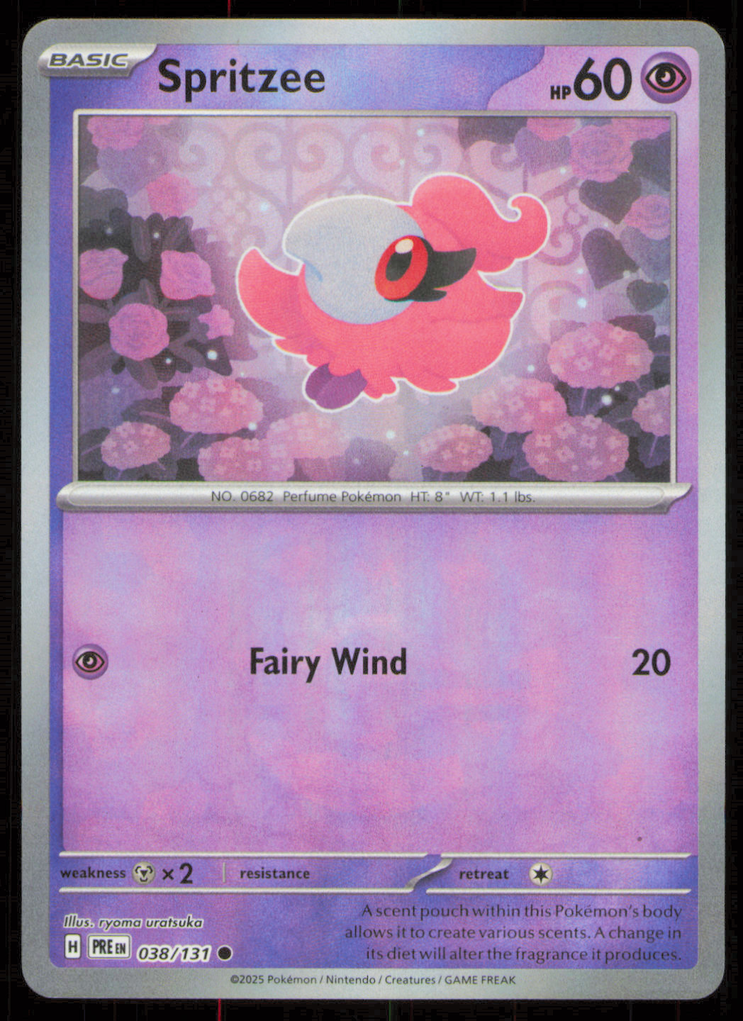 Spritzee (Master Ball Pattern) 038/131 Sv: Prismatic Evolutions Holo NM