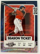 2021 Panini Contenders - Jose Ramirez #43 Optic Season Ticket Optic Red Wave