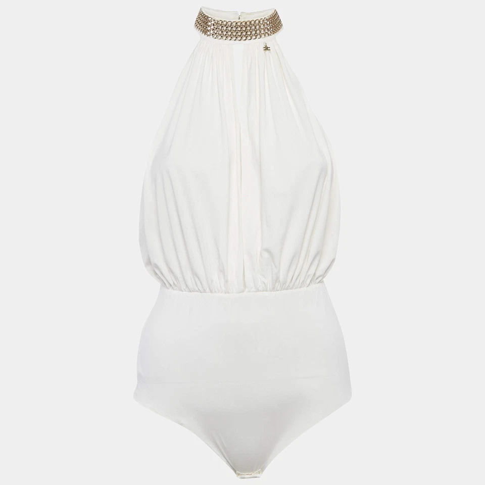 Body Elisabetta Franchi Blanco Detalle Cadena M