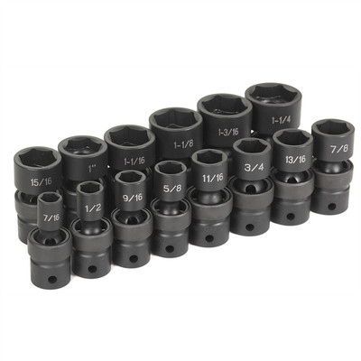 Grey Pneumatic 1314U Grey Pneumatic 14 PC 1/2'' DR STD LENGTH FRACTIONAL UNIVERSA