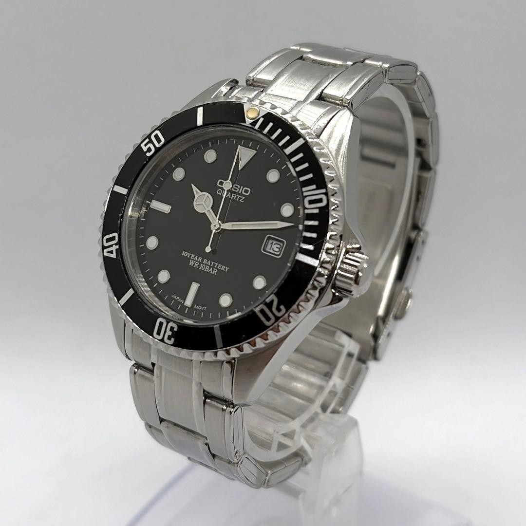 稼働品 美品 CASIO ダイバー MTD-1043 Clean Vintage Casio Mtd-1043 
