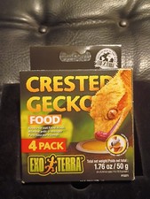 4 Pack Exo Terra Crested Gecko Yellow Food Reptile Lizard Exp 01/27