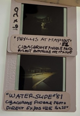 Willie Anne Wright   Phyllis at Maymont  &  Waterslide   2 Labeled 35mm Slides