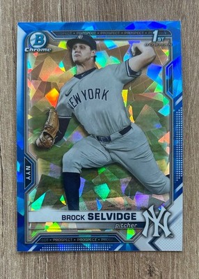 2021 Bowman Draft Sapphire Brock Selvidge  1st Bowman #BDC-24 New York Yankees
