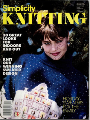 Fancy That Crochet Knitting Pattern Magazine April 1986 VTG 40 Sweater Patterns