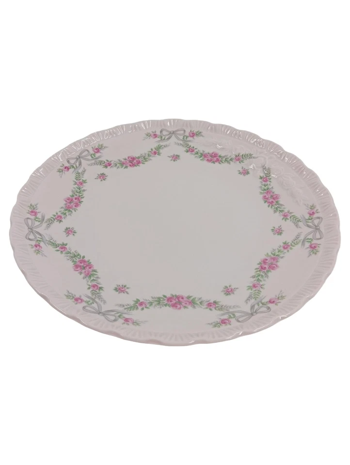 Hutschenreuther Plat à Gâteau Porcelaine Rose 19 cm - Photo 1/4