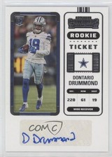 2022 Panini Contenders Rookie Ticket Dontario Drummond #288 Auto 4a7