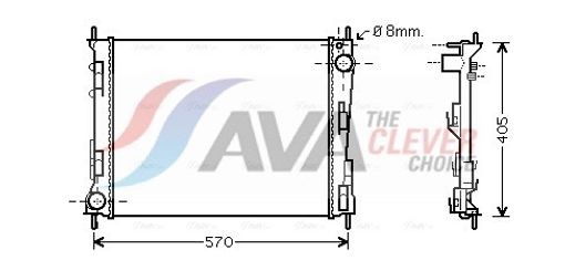 Fits AVA RTA2375 WATER COOLER RENAULT TWINGO (2007) 1.2  ⭐UK Stock⭐