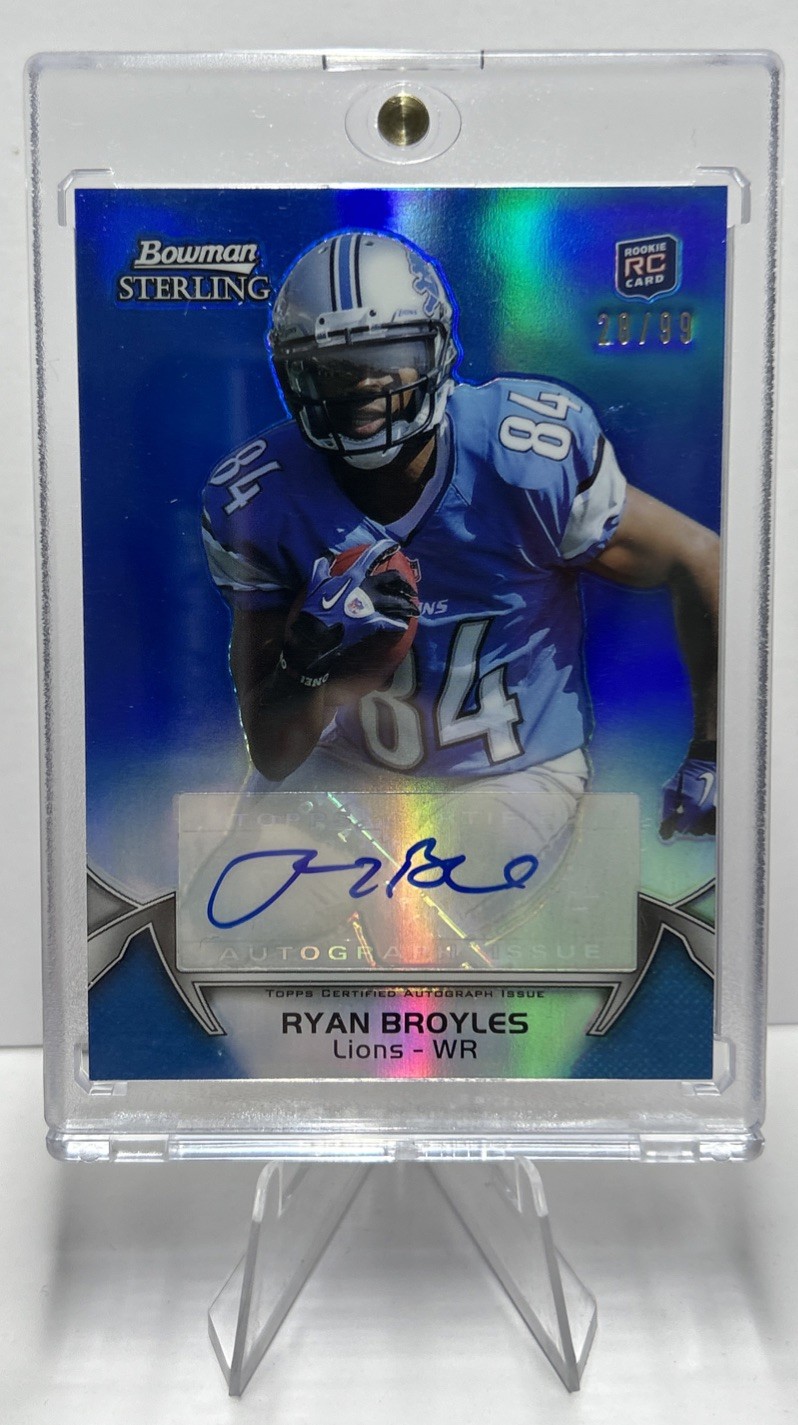 Ryan Broyles 2012 Bowman Sterling BLUE Autograph Auto Rookie RC PARALLEL#28/99